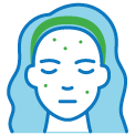 Acne or Skin Breakouts Illustration of Acne or Skin Breakouts